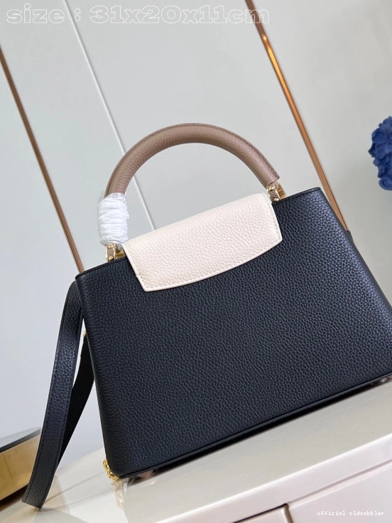 Official oldcobbler LOUIS CAPUCINES BB-31.5*20*11CM VUITTON 0727